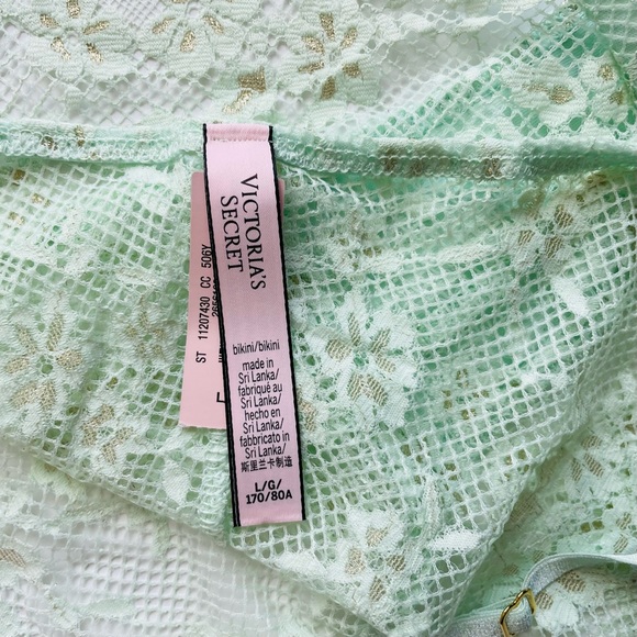 LARGE Victoria’s Secret green lace bikini panties - Picture 6 of 6